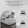 Ambassador Chesterfield Bed Frame | Plush Velvet Headboard & Footboard | Gas Lift or Solid Base Option
