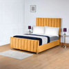 Lisburn Royale Upholstered Bed Frame | Luxe Velvet & Contemporary Panel Design