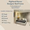 Highland Haven Designer Bed Frame | The Ultimate Bedframe with Luxury Headboard & Bedroom Furniture