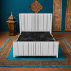 Valencia Lined Wings Upholstered Bed Frame – Luxurious Velvet, Sturdy Frame & Elegant Wingback Design
