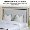 Sandy Upholstered Bed Frame – Luxury Velvet Finish with Elegant Piping