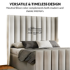 Winged Plush Velvet Ottoman Storage Bed Frame | Gas Lift-Up Frame with Padded Headboard