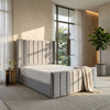 Grace Upholstered Bed Frame – Soft Fabric Texture & Elegant Stitch Detailing