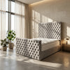 Olympus Upholstered Bed Frame and Sturdy Wood FrameOlympus Upholstered Bed with