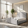 Tower Summit Upholstered Bed – Elevated Style with Soft Luxe Fabric