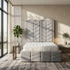 Indulgence Border Upholstered Bed – Luxurious Comfort with Elegant Detailing