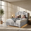 Tower Serenity Upholstered Bed – Sophisticated Style Meets Cozy Comfort