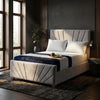 Sunrise Serenity Upholstered Bed  Frame – Stylish Comfort with a Contemporary Flair
