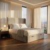 Luxor Upholstered Ottoman Bed Frame – Modern Comfort and Hidden Storage
