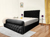 Swan Sleigh Chesterfield Bed Frame – Timeless Elegance with Luxurious Comfort