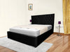Middleton Winged Upholstered Bed Frame – Stylish Modern Design with Plush
