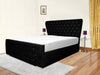 Kendall Winged Upholstered Bed with Luxe Tufted Detailing and  Silhouette