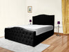 Classic Upholstered Bed – Stylish Comfort with Refined Fabric and Strong Support