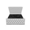 Kendall Winged Upholstered Bed with Luxe Tufted Detailing and  Silhouette