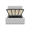 Kendall Winged Upholstered Bed with Luxe Tufted Detailing and  Silhouette