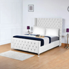 Arabella Royale Upholstered Bed Frame | Luxurious Plush Velvet & Ottoman Storage