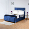 Paris Cannas Upholstered Bed Frame – Elegant Velvet Design with Sturdy Frame & Easy Assembly