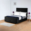 Lisburn Royale Upholstered Bed Frame | Luxe Velvet & Contemporary Panel Design