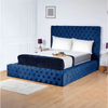Ambassador Chesterfield Bed Frame | Plush Velvet Headboard & Footboard | Gas Lift or Solid Base Option