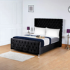 Arabella Royale Upholstered Bed Frame | Luxurious Plush Velvet & Ottoman Storage