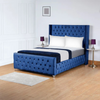 Presidential Upholstered Bed Frame with Plush Velvet – A Timeless Blend of Luxury and Comfort