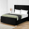 Elise Imperial Wingback Bed Frame – Classic Charm with Modern Upholstered Design