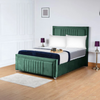 Paris Cannas Upholstered Bed Frame – Elegant Velvet Design with Sturdy Frame & Easy Assembly