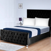 Florida Royale Button-Tufted Upholstered Bed Frame – Luxe Velvet Finish & Modern Elegance