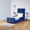 Rosie Bliss Upholstered Bed Frame – A Cozy Retreat with Elegant Detailing