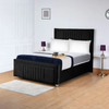 Paris Cannas Upholstered Bed Frame – Elegant Velvet Design with Sturdy Frame & Easy Assembly