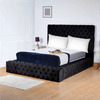 Ambassador Chesterfield Bed Frame | Plush Velvet Headboard & Footboard | Gas Lift or Solid Base Option