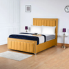 Serena Majestic Upholstered Bed Frame Luxe Velvet & Elegant Panel Design