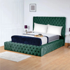 Ambassador Chesterfield Bed Frame | Plush Velvet Headboard & Footboard | Gas Lift or Solid Base Option