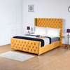 Arabella Royale Upholstered Bed Frame | Luxurious Plush Velvet & Ottoman Storage
