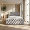 Classic Upholstered Bed – Stylish Comfort with Refined Fabric and Strong Support
