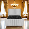 Grace Upholstered Bed Frame – Soft Fabric Texture & Elegant Stitch Detailing