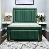 Regal Elegance Princess Upholstered Bed Frame | Plush Velvet & Modern Panel Design