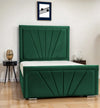 Aurora Luxe Upholstered Bed Frame | Modern Panel Design & Plush Velvet
