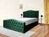 Classic Upholstered Bed – Stylish Comfort with Refined Fabric and Strong Support