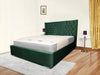 Middleton Winged Upholstered Bed Frame – Stylish Modern Design with Plush