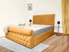Swan Sleigh Chesterfield Bed Frame – Timeless Elegance with Luxurious Comfort