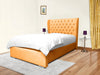 Miri Sophisticated Wingback Upholstered Bed with Luxe Detailing