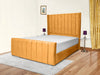 Grace Upholstered Bed Frame – Soft Fabric Texture & Elegant Stitch Detailing