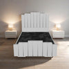 Tower Summit Upholstered Bed – Elevated Style with Soft Luxe Fabric