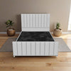Lisburn Royale Upholstered Bed Frame | Luxe Velvet & Contemporary Panel Design