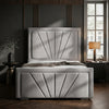 Aurora Luxe Upholstered Bed Frame | Modern Panel Design & Plush Velvet