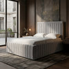 Paris Crest Upholstered Bed Frame – Classic Charm with a Contemporary Touch