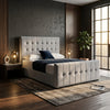 Orlando Grande Upholstered Bed Frame – Modern Sophistication with Luxurious Comfort