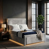 Paris Cannas Upholstered Bed Frame – Elegant Velvet Design with Sturdy Frame & Easy Assembly