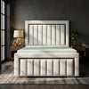 Regal Elegance Princess Upholstered Bed Frame | Plush Velvet & Modern Panel Design